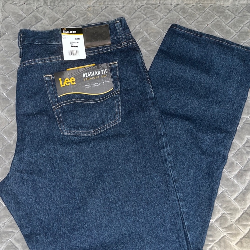 Size 38x34 Lee Jeans Regular‎ Fit Straight Leg